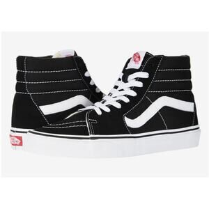 VANS Unisex SK8 Hi Black High Top Skate Shoe Off Wall Iconic Sneakers M 9.5 W 11